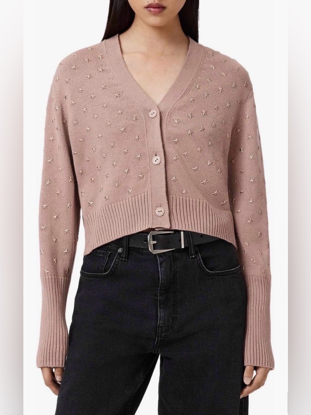 NWT AllSaints Mazy Star
Studded Cardigan L